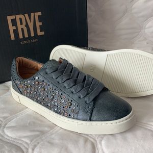 Closet Closing Sale!! Frye Ivy Deco Stud Lace Sneaker in Black - Women's size 6
